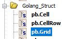 Grid, CellRow, and Cell protobuf types