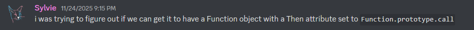 discord messages talking about function proto