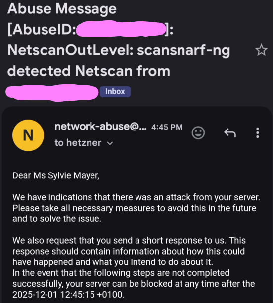 hetzner abuse email