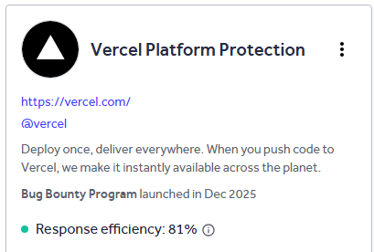 vercel hackerone